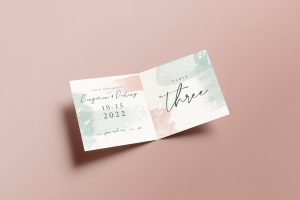 Bifold Invitation Mockup