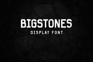 Bigstones – Display font