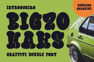 Bigzo Hams Graffiti Bubble Font