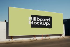 Billboard Mockup On Building Wall