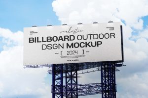 Billboard Outdoor Light Mockup