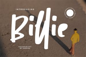 Billie | Handdraw Font