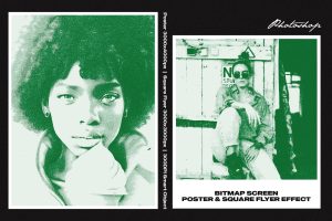Bitmap Screen Square And Poster Effect
