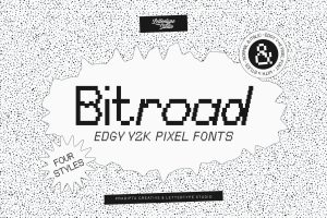 Bitroad Edgy Y2K Pixel Font