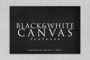 Black and White Canvas Textures