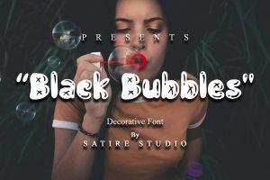 Black Bubbles – Decorative Font
