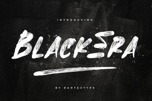 Black Era Brush Font