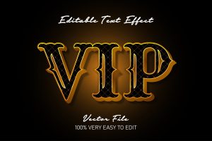 black gold text effect ornament style