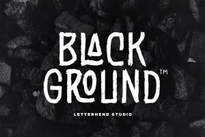 Black Ground – Rustic Typeface