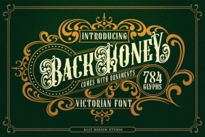 Black Honey Victorian Font