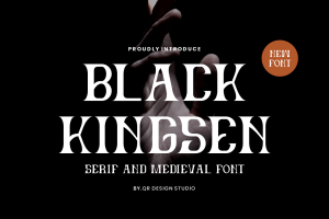 Black Kingsen – Serif & Medieval Font