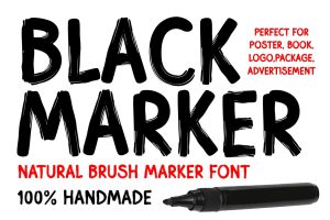 Black Marker Business Font