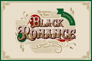 Black Romance – Vintage Blackletter Shadow Font