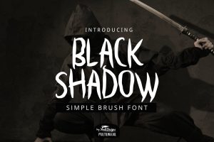 Black Shadow Font