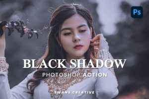 Black Shadow Photoshop Action