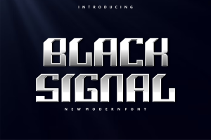 Black Signal Font