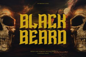 Blackbeard – Vintage Bold Display Typeface