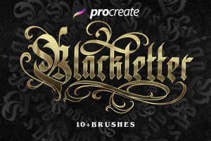 Blackletter Brush Procreate