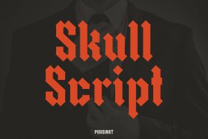 Blackletter Font – Skullscript