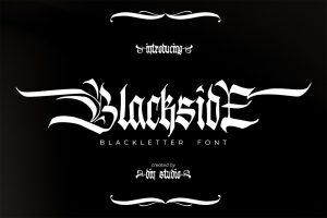 Blackside-Blackletter Font