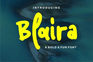 Blaira | A Bold & Fun Font