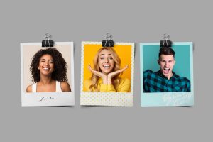 Blank Instant Photo Frame Mockup