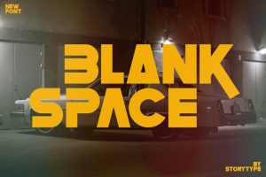 Blank Space Bold Font
