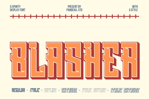 Blasher – Baseball Sport Font