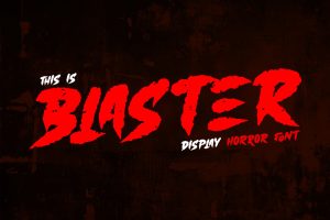 Blaster – Display horror font