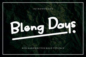 Bleng Days Fonts