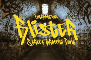 Blister – Graffiti Font