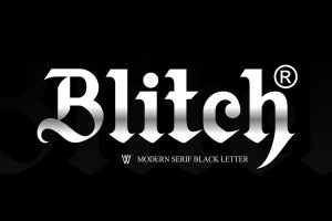 Blitch Modern Blackletter Tattoo Font