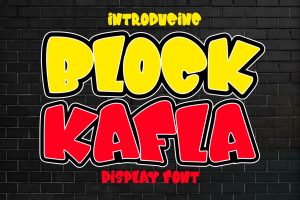 Block Kafla – Bold Cartoon Font