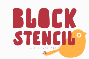 Block Stencil | A Display Font