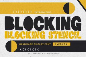Blocking – Handmade Display Font