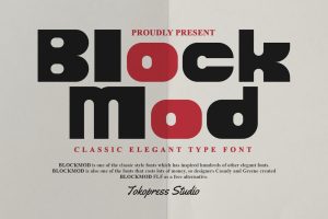 Blockmod – Block modern font