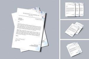 Blomming Letterhead Mockup