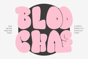 Bloochas Street Graffiti Display Font