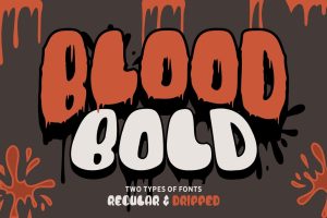 Blood Bold – Fun Halloween Two Fonts