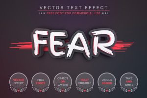 Blood Fear – Editable Text Effect, Font Style