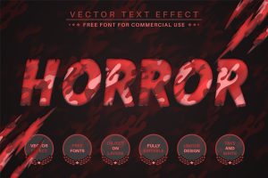 Blood Paper –  Editable Text Effect, Font Style