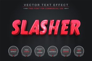 Blood Slasher – Editable Text Effect, Font Style