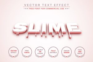 Blood Slime – Editable Text Effect, Font Style
