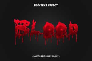 Blood Splash Horror Text Effect