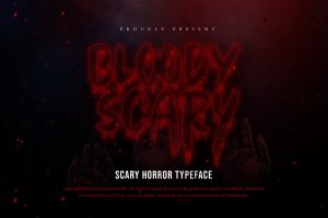 Bloody Scary Horror Halloween Font