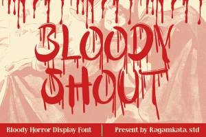 Bloody Shout – Creepy Horror Font