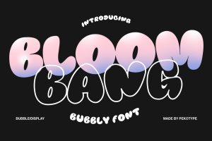 Bloombang – Bubble Display Font