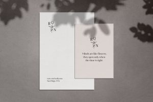 Blooming Letterhead Mockup