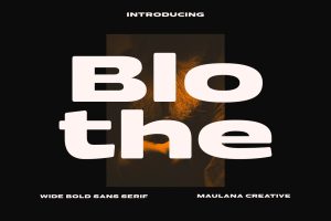 Blothe Display Font