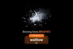 Blowing snow Photoshop brushes | snow clipart